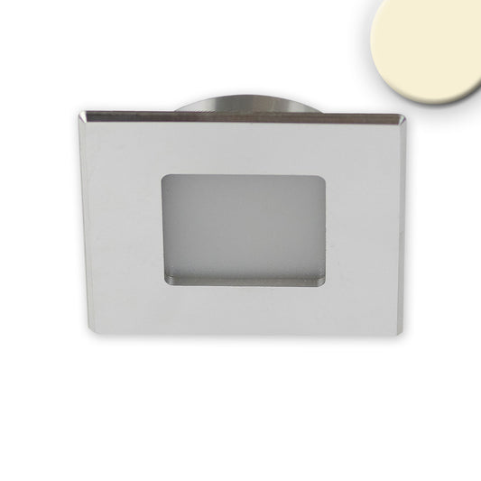 MiniAMP | Meubelinbouwspot | vierkant | 3000K | 3W | 12V | 120° | geborsteld aluminium