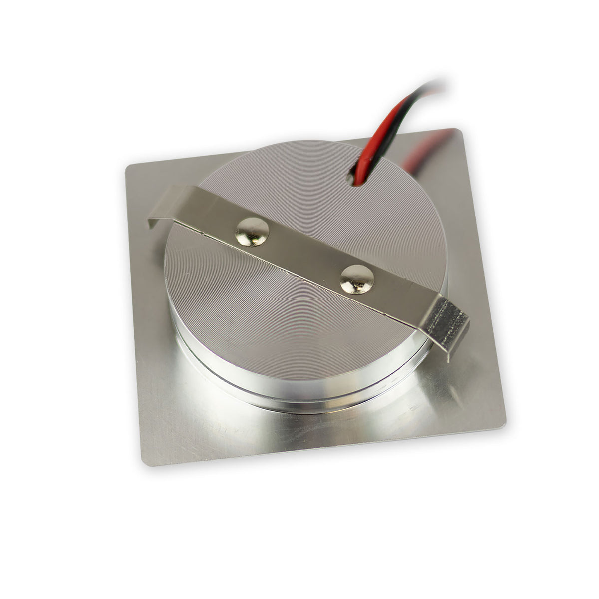 MiniAMP | Meubelinbouwspot | vierkant | 3000K | 3W | 24V | 120° | geborsteld aluminium