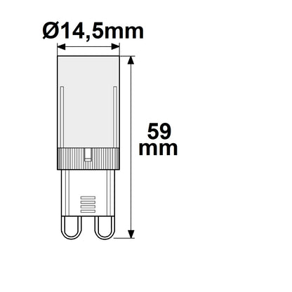 G9 COB | LED-lamp | 4W | warm wit
