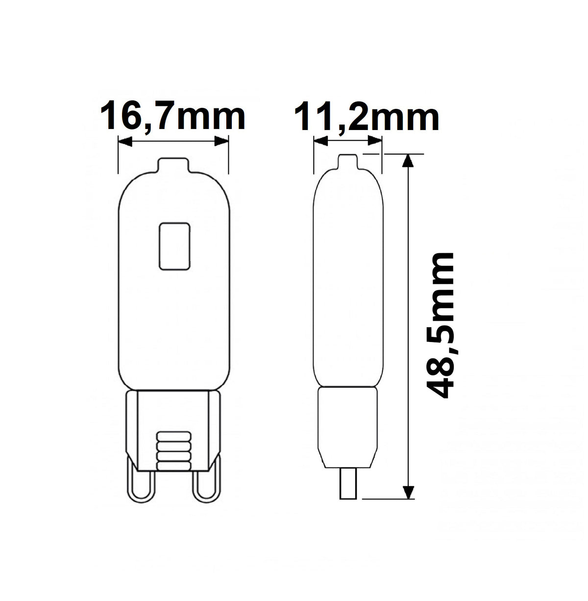 G9 | LED-lamp | 2W | warm wit