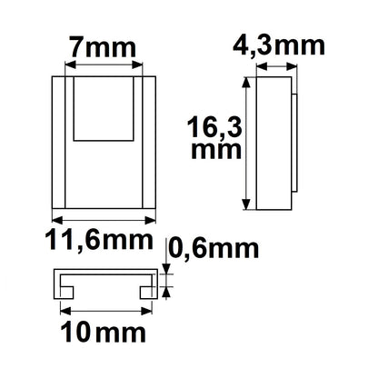 K2-310-COB | Connector | universeel met kabel | voor 3-polige LED-strip 10mm | max. 5A