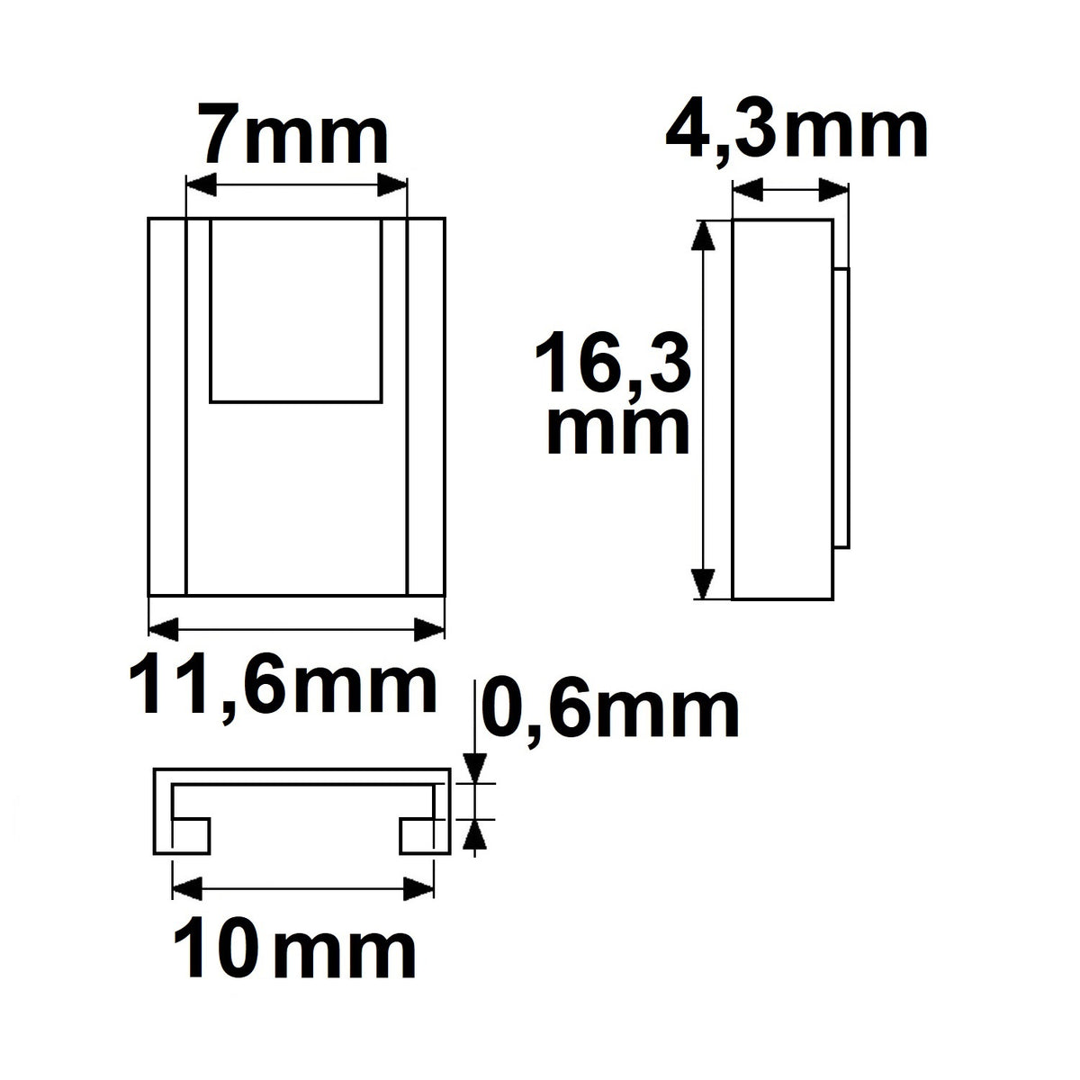 K2-310-COB | Connector | universeel | voor 3-polige LED-strip 10mm | IP20 | max. 5A