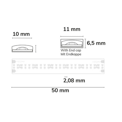 AQUA COB965 Linear | LED-strip | 5m | 6500K | 8W/m | 24V | IP68