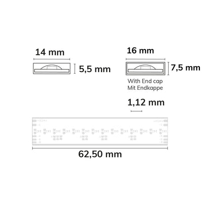 AQUA COB RGB+3000K Linear | LED-strip | 5m | 20W/m | 24V | IP68
