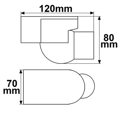 Sensor | PIR bewegingsmelder | wit | 230V | 4A | 180° | 10m | IP44