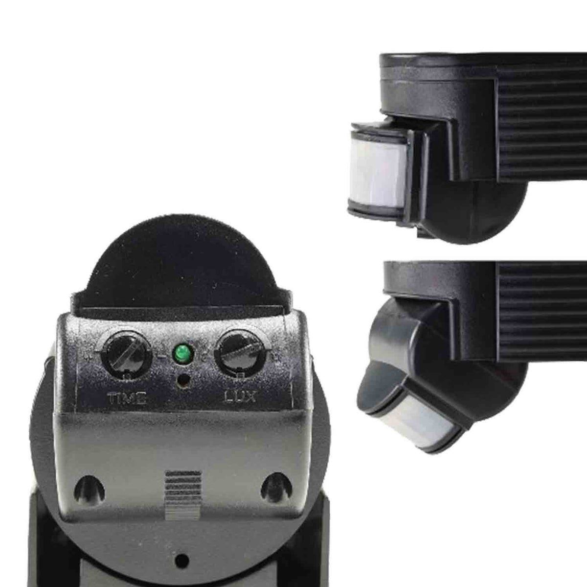 Sensor | PIR bewegingsmelder | zwart | 230V | 4A | 180° | 10m | IP44