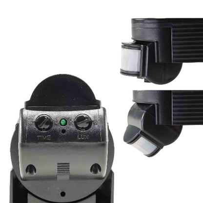 Sensor | PIR bewegingsmelder | zwart | 230V | 4A | 180° | 10m | IP44