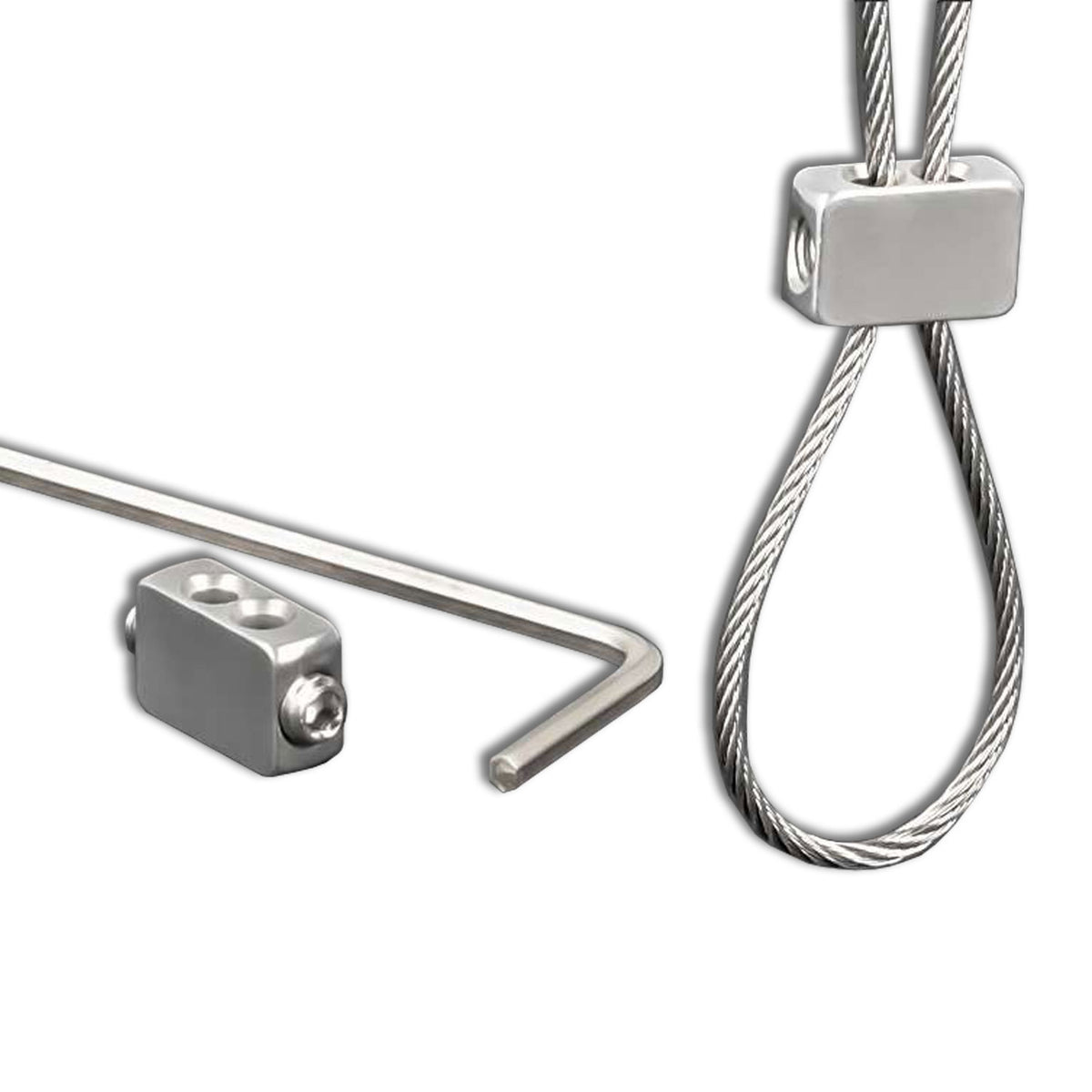 Installatiemateriaal | Kabelklem voor staalkabel 1-2mm