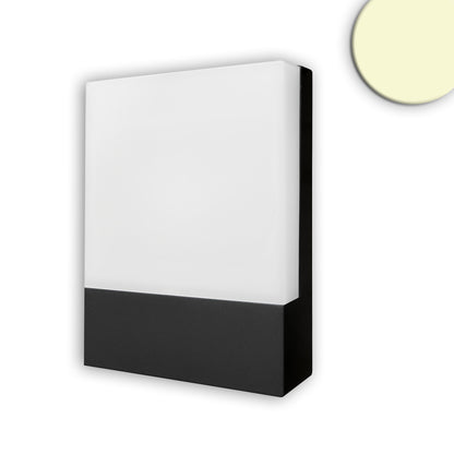Buitenwandlamp | IP54 | met huisnummercijfers | 10W | warm wit | zwart