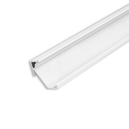 CORNER18 | Aluminium profiel hoek | wit RAL9003 | 200cm