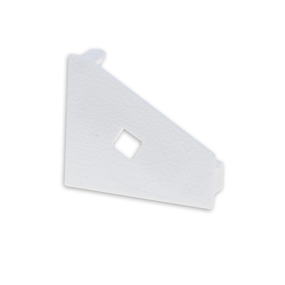 EC111 | Profielaccessoire | eindkap wit met kabeldoorvoer | voor CORNER18 | links