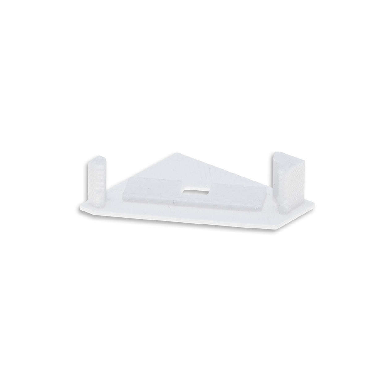 EC111 | Profielaccessoire | eindkap wit met kabeldoorvoer | voor CORNER18 | links