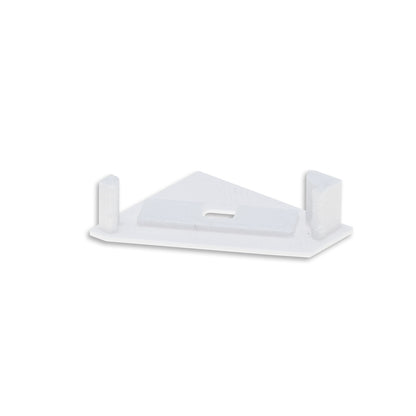 EC111 | Profielaccessoire | eindkap wit met kabeldoorvoer | voor CORNER18 | links