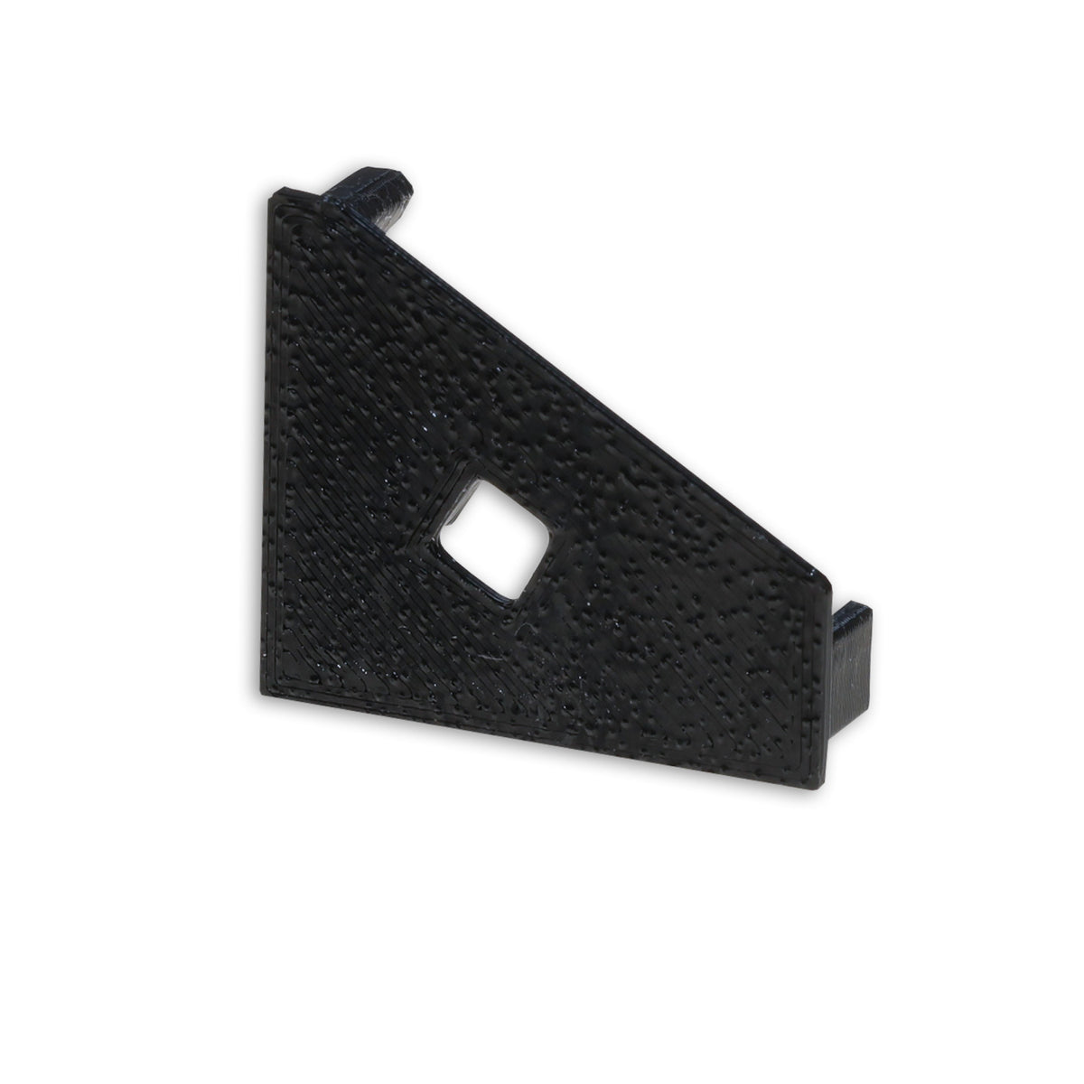 EC111 | Profielaccessoire | eindkap zwart met kabeldoorvoer | voor CORNER18 | links