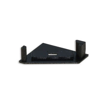 EC111 | Profielaccessoire | eindkap zwart met kabeldoorvoer | voor CORNER18 | links