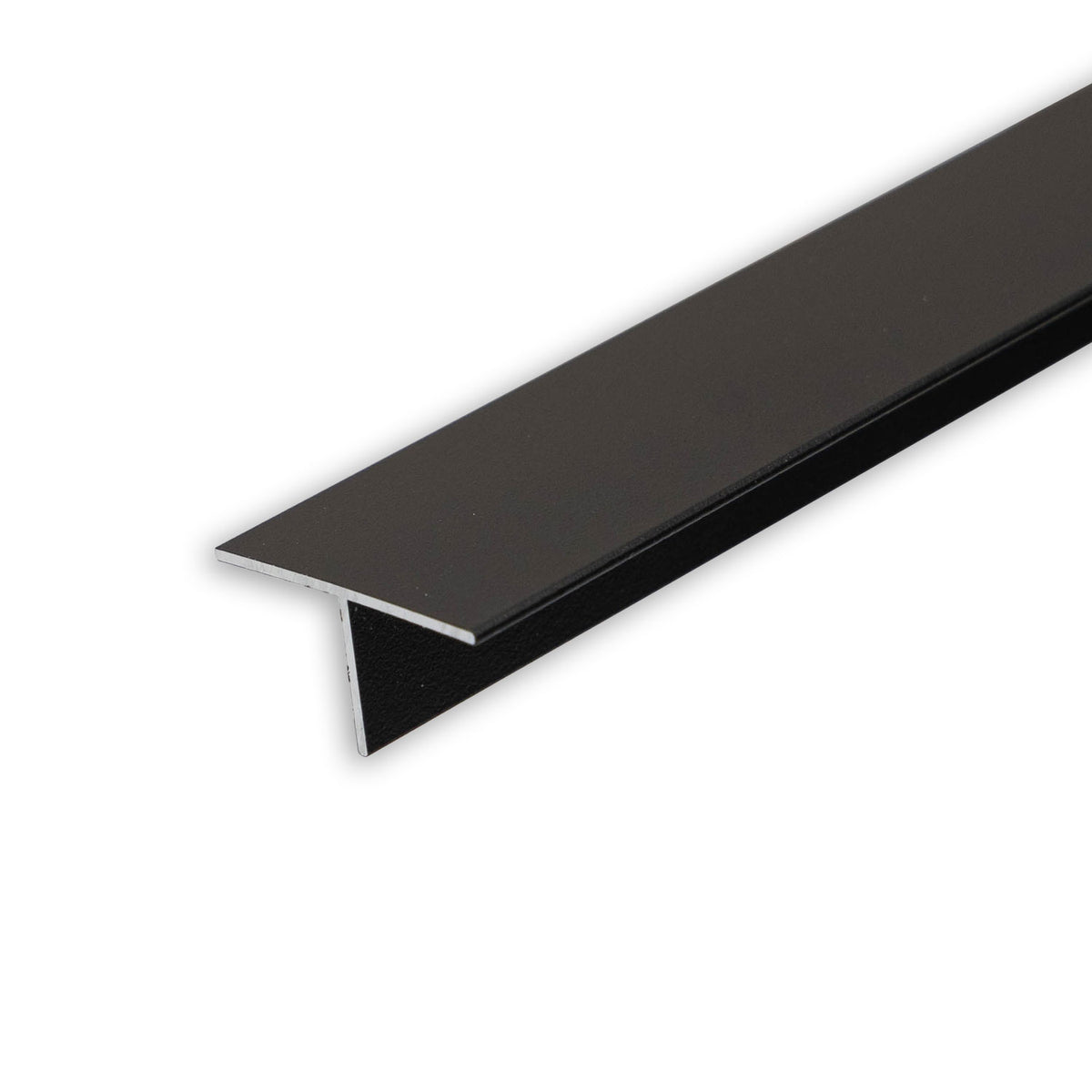 T-profiel 12 | Aluminium profiel | gipsplaat | zwart RAL9005 | 200cm