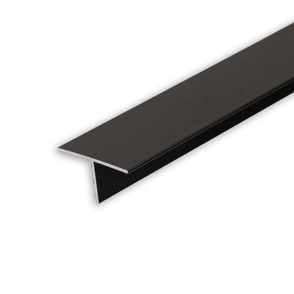 T-profiel 12 | Aluminium profiel | gipsplaat | zwart RAL9005 | 200cm