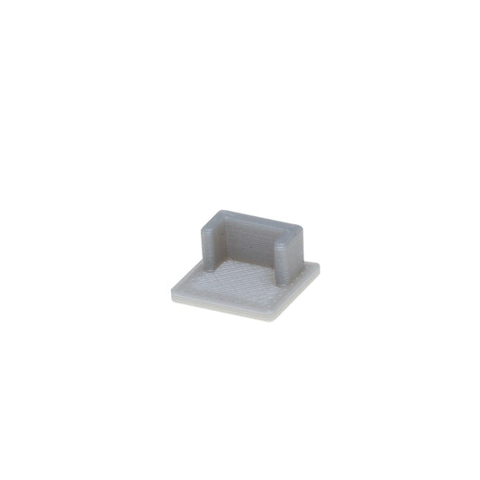 EC218 | Profielaccessoire | eindkap grijs voor tegelprofiel UP8 | 1 stuk