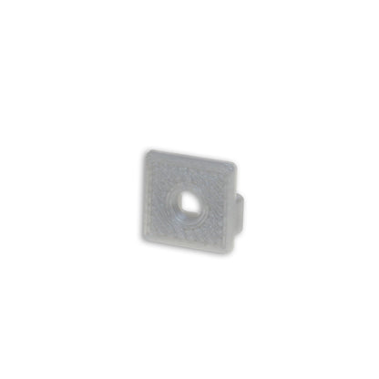 EC219 | Profielaccessoire | eindkap grijs voor tegelprofiel UP8 | met kabeldoorvoer