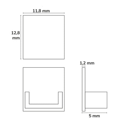 EC220 | Profielaccessoire | eindkap grijs voor tegelprofiel UP10 | 1 stuk