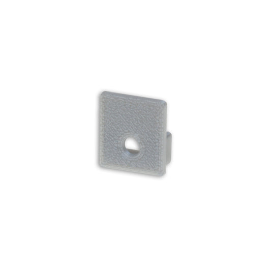 EC221 | Profielaccessoire | eindkap grijs voor tegelprofiel UP10 | met kabeldoorvoer