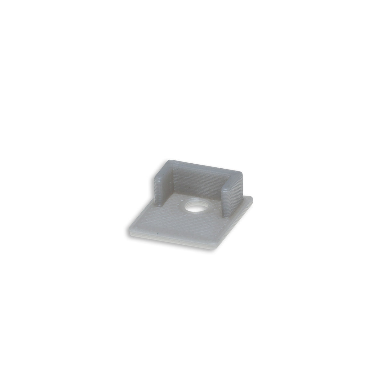 EC221 | Profielaccessoire | eindkap grijs voor tegelprofiel UP10 | met kabeldoorvoer