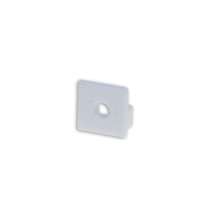 EC219 | Profielaccessoire | eindkap wit voor tegelprofiel UP8 | met kabeldoorvoer | 1 stuk
