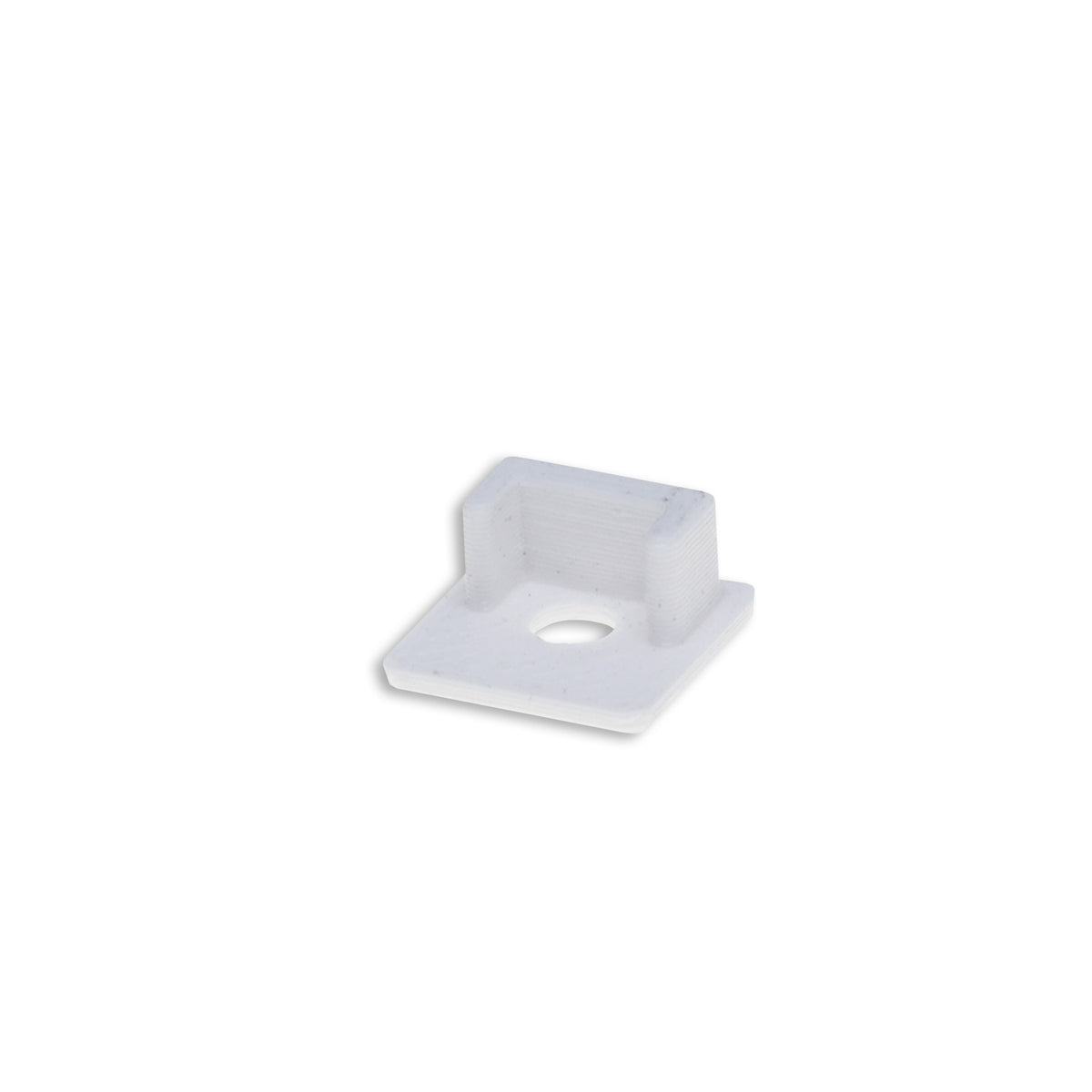 EC219 | Profielaccessoire | eindkap wit voor tegelprofiel UP8 | met kabeldoorvoer | 1 stuk