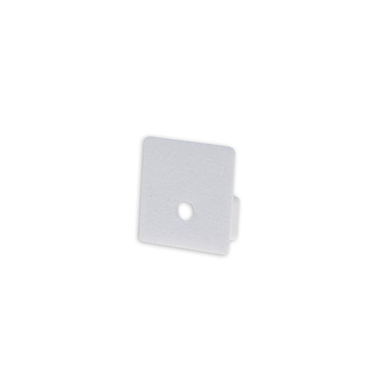 EC221 | Profielaccessoire | eindkap wit voor tegelprofiel UP10 | met kabeldoorvoer