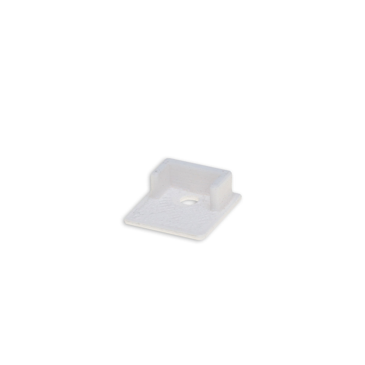 EC221 | Profielaccessoire | eindkap wit voor tegelprofiel UP10 | met kabeldoorvoer