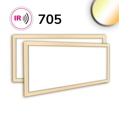 H25 | Lichtframe | binnenmaat 592x1192mm | dynamic white | 74W | CRI92
