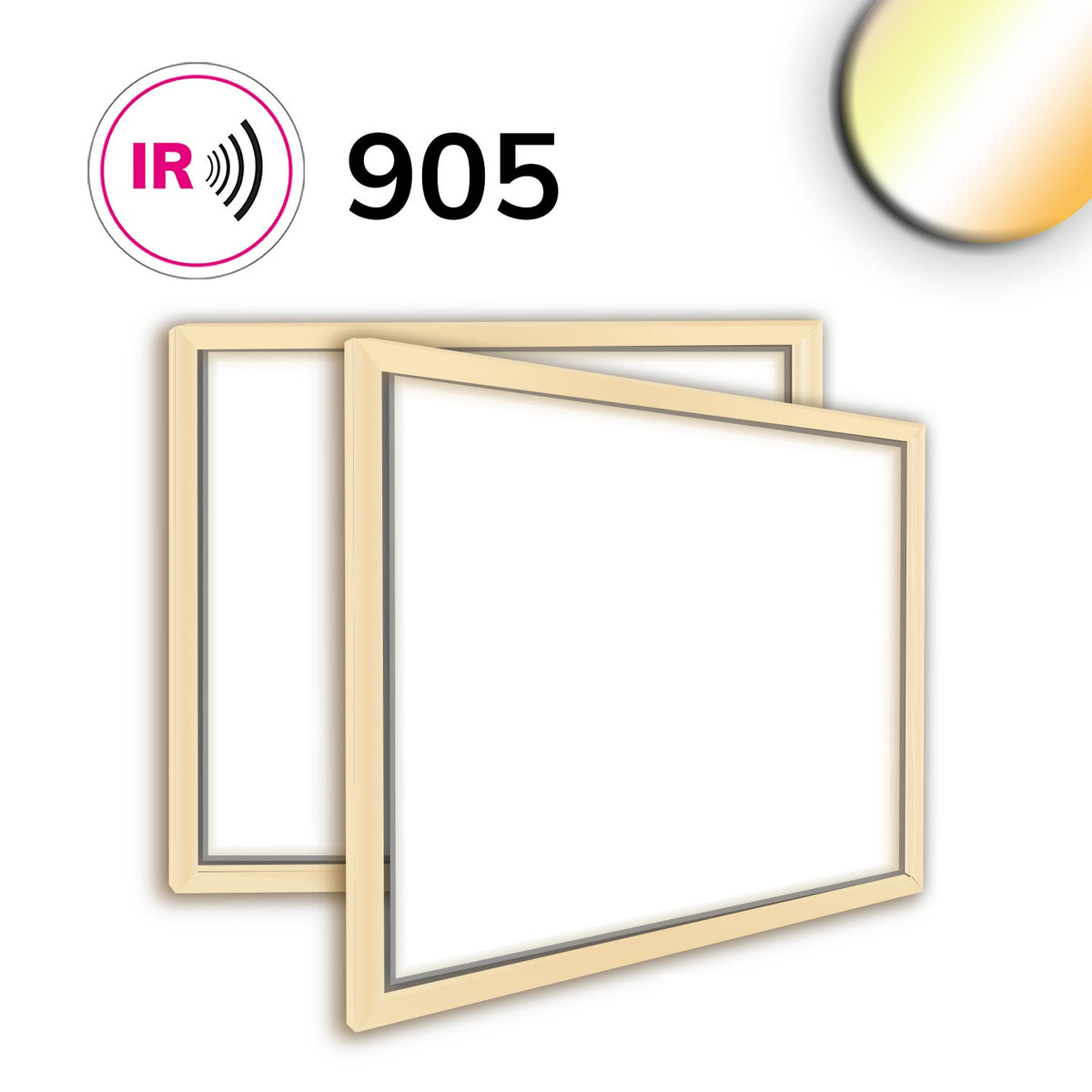 H25 | Lichtframe | binnenmaat 900x1000mm | dynamic white | 78W | CRI92