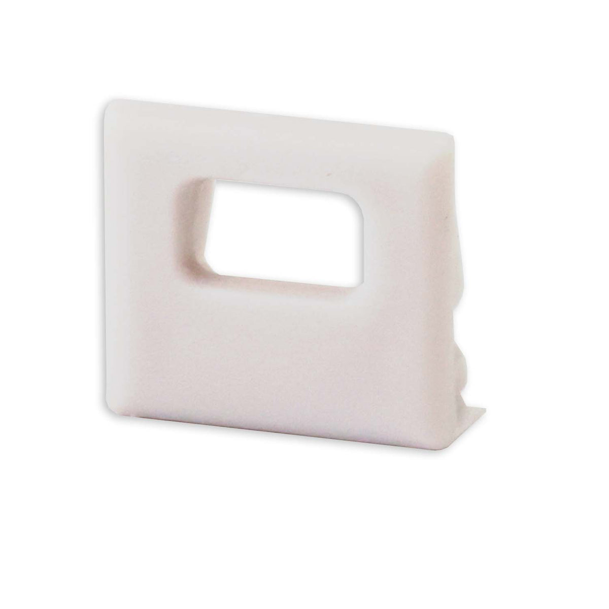 EC82W | Profielaccessoire | eindkap met kabeldoorvoer | wit | SURF10