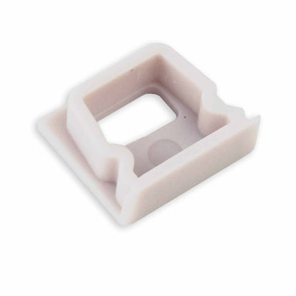 EC82W | Profielaccessoire | eindkap met kabeldoorvoer | wit | SURF10