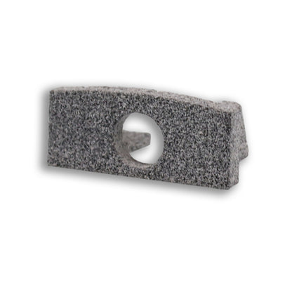 EC224 | Profielaccessoire | eindkap grijs voor MINI-AB V2 | met kabeldoorvoer | 1 stuk