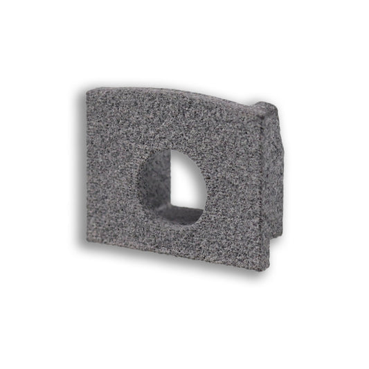 EC226 | Profielaccessoire | eindkap grijs voor MAXI-AB V2 | met kabeldoorvoer | 1 stuk