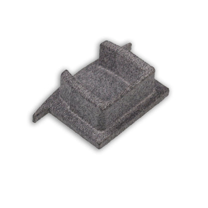 EC227 | Profielaccessoire | eindkap grijs voor MAXI-EB V2 | recht | 1 stuk