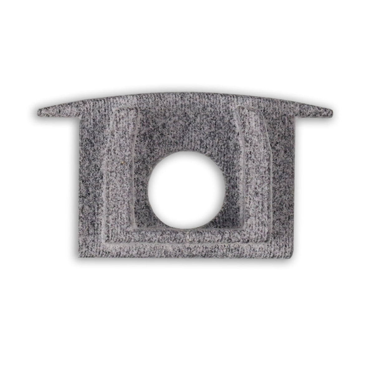 EC228 | Profielaccessoire | eindkap grijs voor MAXI-EB V2 | met kabeldoorvoer | recht
