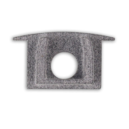 EC228 | Profielaccessoire | eindkap grijs voor MAXI-EB V2 | met kabeldoorvoer | recht