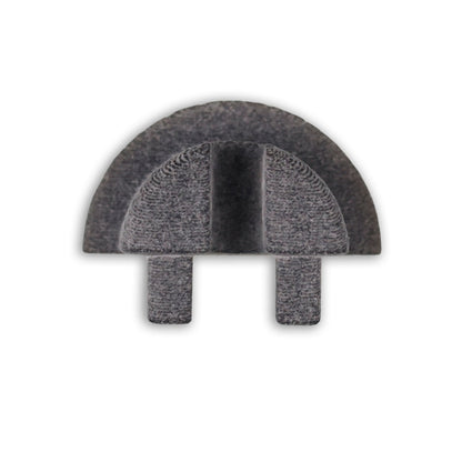 EC232 | Profielaccessoire | eindkap grijs voor MAXI-EB V2 | met kabeldoorvoer | rond