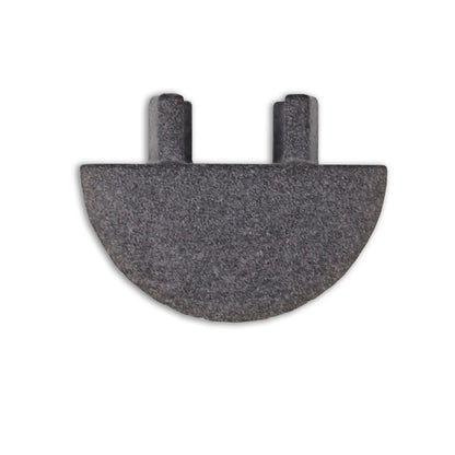 EC232 | Profielaccessoire | eindkap grijs voor MAXI-EB V2 | met kabeldoorvoer | rond