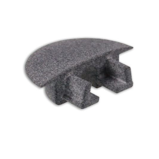 EC231 | Profielaccessoire | eindkap grijs voor MINI-EB V2 | met kabeldoorvoer | rond