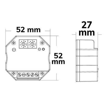 Controller | DALI master | 1 adres / 1 groep | drukknop | 230V