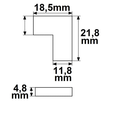 K2-210 | Connector | hoekverbinder | 2-polig | LED-strip 10mm | IP20 | max. 5A