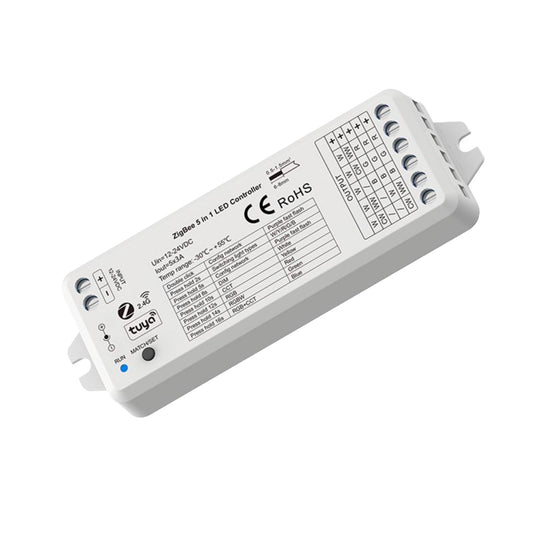 Sys-Pro + ZigBee 3.0 | Dimmer | draadloos PWM | 1-5 kanalen | 12-24V | 5x3A