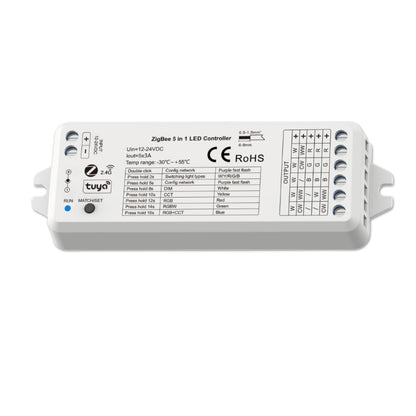 Sys-Pro + ZigBee 3.0 | Dimmer | draadloos PWM | 1-5 kanalen | 12-24V | 5x3A