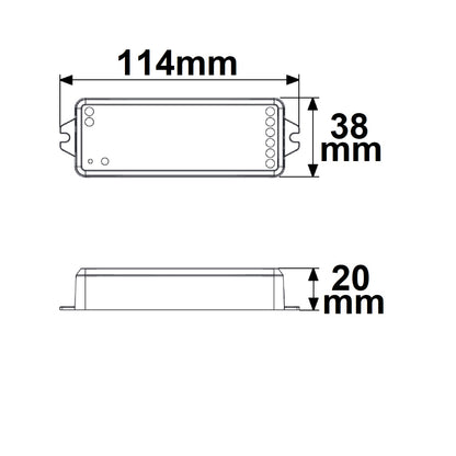 Sys-Pro + ZigBee 3.0 | Dimmer | draadloos PWM | 1-5 kanalen | 12-24V | 5x3A