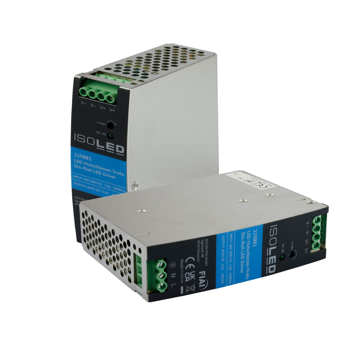 LED driver | DIN-rail | 48V | 48-55V instelbaar | 0-150W