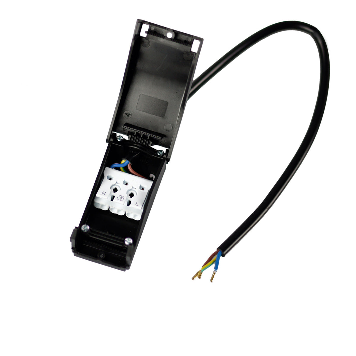 Installatiemateriaal | aansluitdoos 2x 3-polig | 0,5-2,5mm² | 450V/16A | kabel 30cm