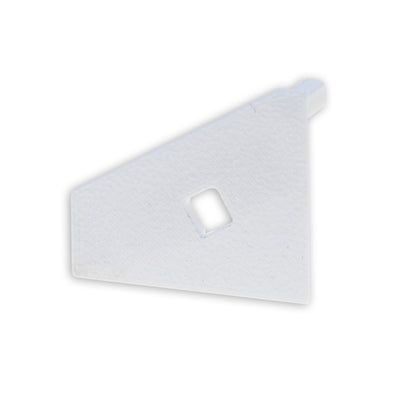 EC111R | Profielaccessoire | eindkap wit met kabeldoorvoer | voor CORNER18 | rechts